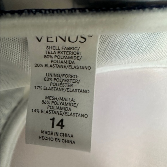 Retro VENUS Nautical One Piece Boosting Wire Support Swimsuit Size 14 - Picture 11 of 11